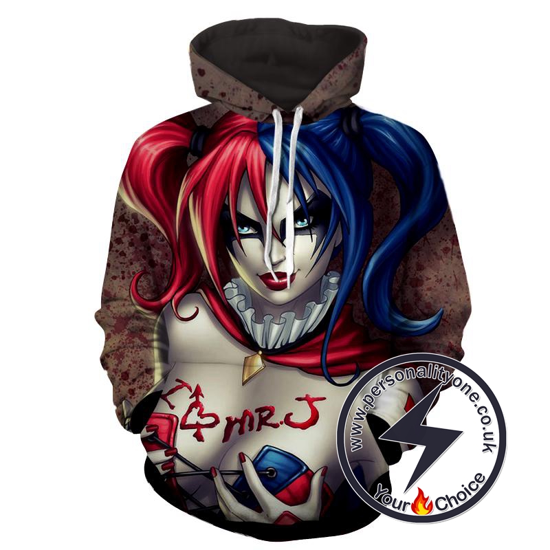 Harley Quinn - Harley Quinn 3D - Hoodies